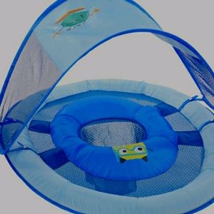 Boys infant floaty with canopy